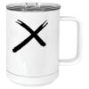 15 oz. White Vacuum Insulated Mug w/Slider Lid Thumbnail