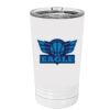 White Sublimatable 16 oz. Polar Camel Pint with Slider Lid Thumbnail