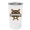 White Sublimatable 16 oz. Polar Camel Pint with Slider Lid Thumbnail