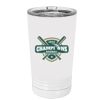 White Sublimatable 16 oz. Polar Camel Pint with Slider Lid Thumbnail