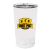 White Sublimatable 16 oz. Polar Camel Pint with Slider Lid Thumbnail