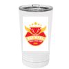 White Sublimatable 16 oz. Polar Camel Pint with Slider Lid Thumbnail