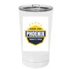 White Sublimatable 16 oz. Polar Camel Pint with Slider Lid Thumbnail