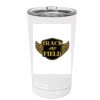 White Sublimatable 16 oz. Polar Camel Pint with Slider Lid Thumbnail