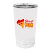 White Sublimatable 16 oz. Polar Camel Pint with Slider Lid Thumbnail