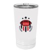 White Sublimatable 16 oz. Polar Camel Pint with Slider Lid Thumbnail