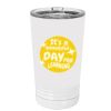 White Sublimatable 16 oz. Polar Camel Pint with Slider Lid Thumbnail