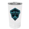 White Sublimatable 16 oz. Polar Camel Pint with Slider Lid Thumbnail