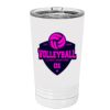 White Sublimatable 16 oz. Polar Camel Pint with Slider Lid Thumbnail