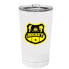 White Sublimatable 16 oz. Polar Camel Pint with Slider Lid Thumbnail