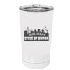White Sublimatable 16 oz. Polar Camel Pint with Slider Lid Thumbnail