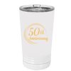 White Sublimatable 16 oz. Polar Camel Pint with Slider Lid Thumbnail
