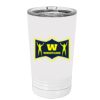 White Sublimatable 16 oz. Polar Camel Pint with Slider Lid Thumbnail