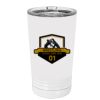 White Sublimatable 16 oz. Polar Camel Pint with Slider Lid Thumbnail