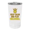 White Sublimatable 16 oz. Polar Camel Pint with Slider Lid Thumbnail