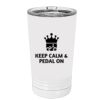 White Sublimatable 16 oz. Polar Camel Pint with Slider Lid Thumbnail
