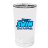 White Sublimatable 16 oz. Polar Camel Pint with Slider Lid Thumbnail