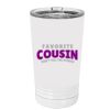 White Sublimatable 16 oz. Polar Camel Pint with Slider Lid Thumbnail