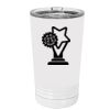 White Sublimatable 16 oz. Polar Camel Pint with Slider Lid Thumbnail