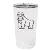 White Sublimatable 16 oz. Polar Camel Pint with Slider Lid Thumbnail