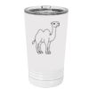 White Sublimatable 16 oz. Polar Camel Pint with Slider Lid Thumbnail