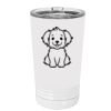 White Sublimatable 16 oz. Polar Camel Pint with Slider Lid Thumbnail