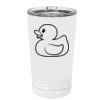 White Sublimatable 16 oz. Polar Camel Pint with Slider Lid Thumbnail