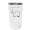 White Sublimatable 16 oz. Polar Camel Pint with Slider Lid Thumbnail