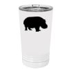 White Sublimatable 16 oz. Polar Camel Pint with Slider Lid Thumbnail
