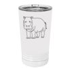 White Sublimatable 16 oz. Polar Camel Pint with Slider Lid Thumbnail