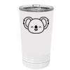 White Sublimatable 16 oz. Polar Camel Pint with Slider Lid Thumbnail