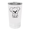 White Sublimatable 16 oz. Polar Camel Pint with Slider Lid Thumbnail