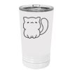 White Sublimatable 16 oz. Polar Camel Pint with Slider Lid Thumbnail