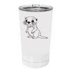 White Sublimatable 16 oz. Polar Camel Pint with Slider Lid Thumbnail