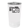 White Sublimatable 16 oz. Polar Camel Pint with Slider Lid Thumbnail