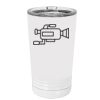White Sublimatable 16 oz. Polar Camel Pint with Slider Lid Thumbnail