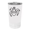 White Sublimatable 16 oz. Polar Camel Pint with Slider Lid Thumbnail