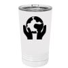 White Sublimatable 16 oz. Polar Camel Pint with Slider Lid Thumbnail