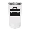 White Sublimatable 16 oz. Polar Camel Pint with Slider Lid Thumbnail
