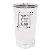 White Sublimatable 16 oz. Polar Camel Pint with Slider Lid Thumbnail