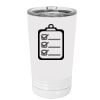 White Sublimatable 16 oz. Polar Camel Pint with Slider Lid Thumbnail
