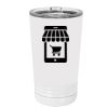 White Sublimatable 16 oz. Polar Camel Pint with Slider Lid Thumbnail