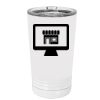 White Sublimatable 16 oz. Polar Camel Pint with Slider Lid Thumbnail