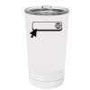 White Sublimatable 16 oz. Polar Camel Pint with Slider Lid Thumbnail