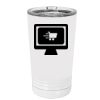 White Sublimatable 16 oz. Polar Camel Pint with Slider Lid Thumbnail
