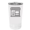 White Sublimatable 16 oz. Polar Camel Pint with Slider Lid Thumbnail