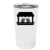 White Sublimatable 16 oz. Polar Camel Pint with Slider Lid Thumbnail