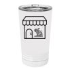 White Sublimatable 16 oz. Polar Camel Pint with Slider Lid Thumbnail
