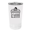 White Sublimatable 16 oz. Polar Camel Pint with Slider Lid Thumbnail