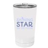 White Sublimatable 16 oz. Polar Camel Pint with Slider Lid Thumbnail